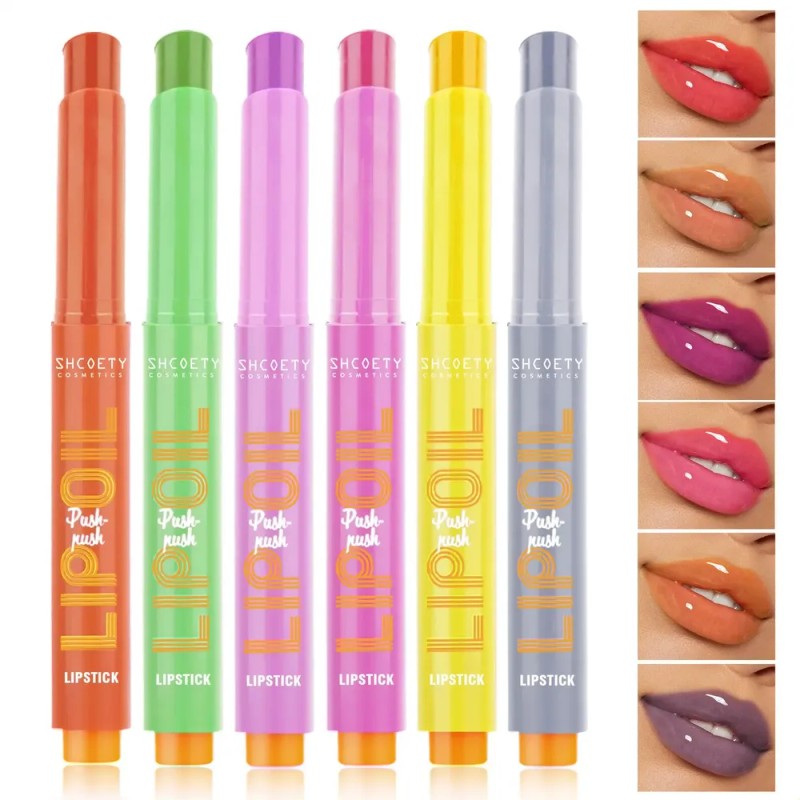 Shcoety Cross-border Press Lipstick Set Solid Water Gloss Li