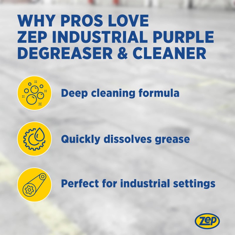 Zep Industrial Purple Cleaner and Degreaser Concentrate