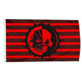 Cayyon Adeptus Mechanicus Flag Banner Outdoor Indoor Decoration Flag 3x5Feet Double Stitched Polyester with Brass Grommets