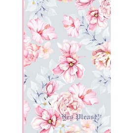 Yes Please notebook: lined pages ,unique design ,soft matte ,nice gift,cat lovers