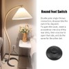 CORTHULin Round Foot Switch Black Lamp Foot Push Switch Standard