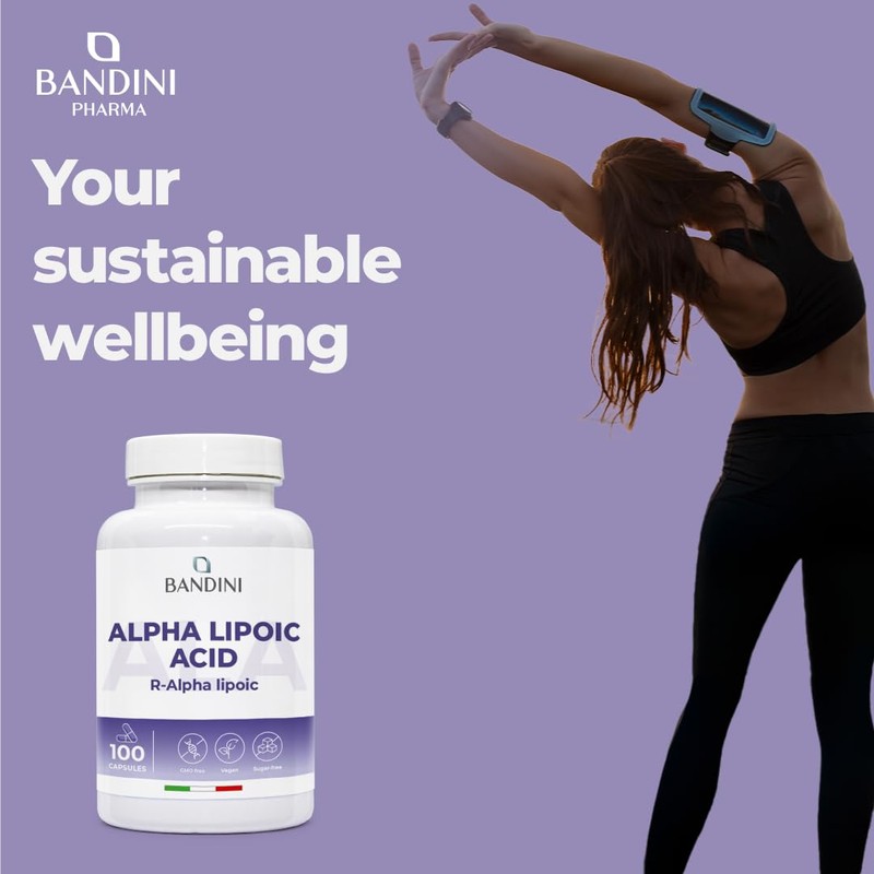 Bandini® Alpha Lipoic Acid 200mg Supplement - 100 High Strength