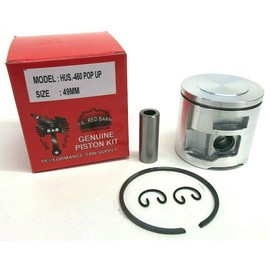 Pop Up Piston Kit Compatible with Husqvarna 460 Chainsaw 49mm Replaces Part # 537401302 Extra Power and Compression! Two Day Standard Shipping To All 50 States!