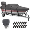 VINPATIO 14-16 ft V-Hull Boat Cover, 600D Solution-Dyed Oxford 100%