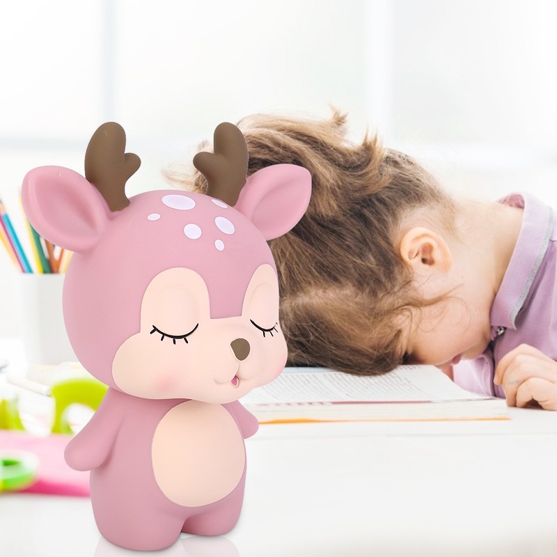 Innovative Cute Cartoon Deer Shape Money Box Money Saving Jar