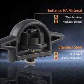KPALAG 4PCS Tie Down Bed Cleats Compatible with Toyota Tacoma 2005-2021 & Tundra 2007-2021 Truck Deck Rail System Replace#: PT278-35160 PT278-35112 PT278-0C010 PT278-35111