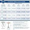 Lingtoolator cle 36-Inch Silver Cocktail Metallic Spandex Fitted Stretchable Tablecloth