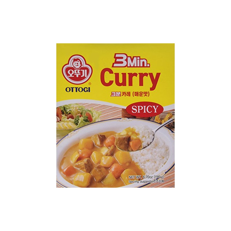 Ottogi Instant Curry Sauce, Hot, 6.7 Ounce