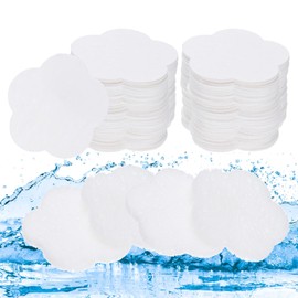 QUARKZMAN Pack of 120 Compressed Face Sponges Flowers Facial Cleansing Sponges Pads for Daily Skin Care Routines at Home, Kitchen, Travel, White