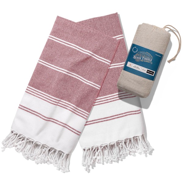 TEXAS LINEN CO. Quick Dry Beach Towel - Turkish Cotton