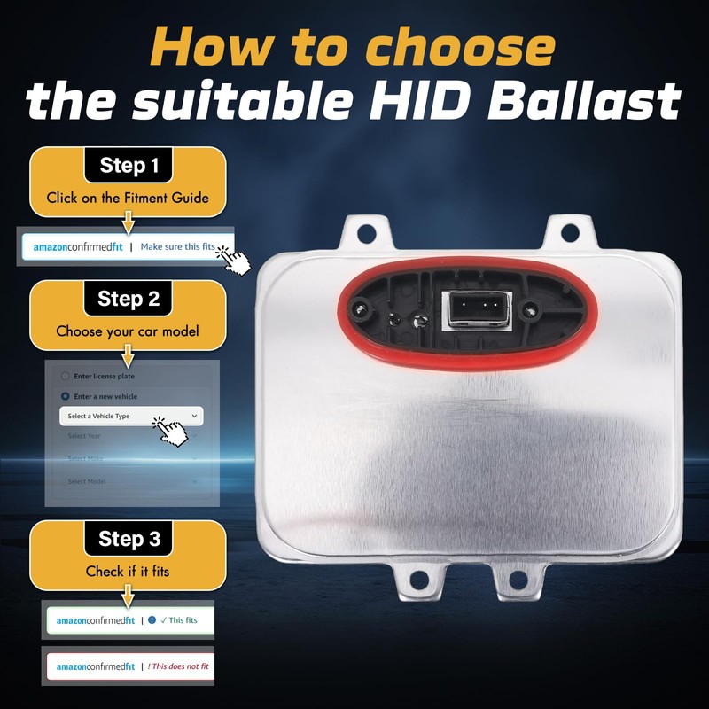 NEVOSA HID Headlight Ballast Control Unit - Compatible with Ford