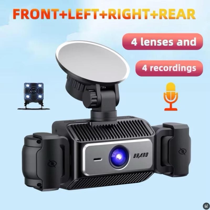 Black Box Video Recorder 4-Channel Dash Cam with 2-Inch IPS