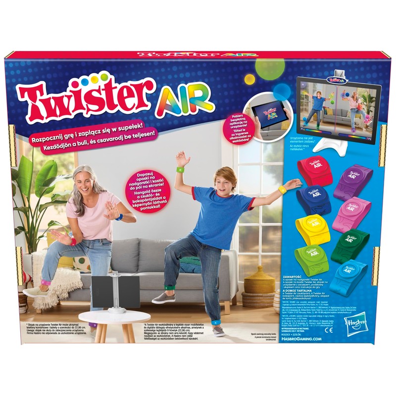 Hasbro Gaming Twister Air Twister Game with App and Augmented