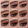Paleta de sombras de ojos mate de 9 colores larga