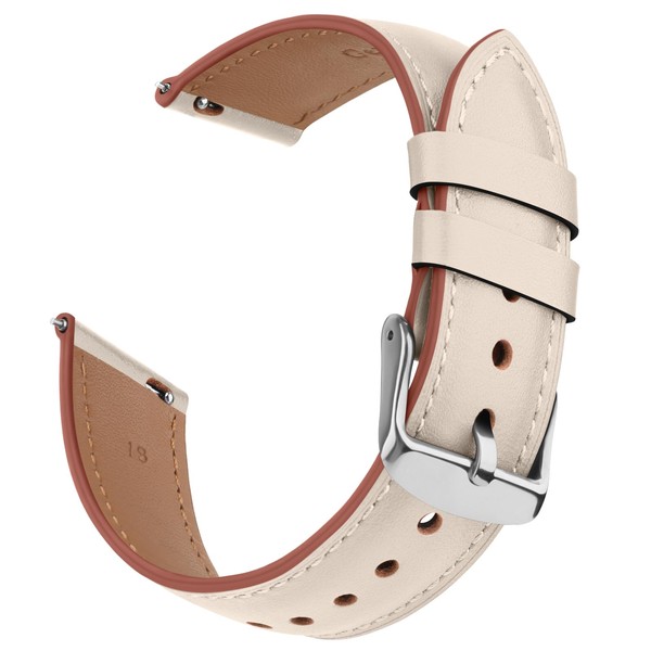 Vanjua 18mm Watch Band Quick Release Replacement Wristband, Classic Genuine