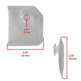 Caltric 3 Fuel Pump Filter Strainer for Honda TRX680FGA Rincon 680 4X4 Gpscape 2006-2009
