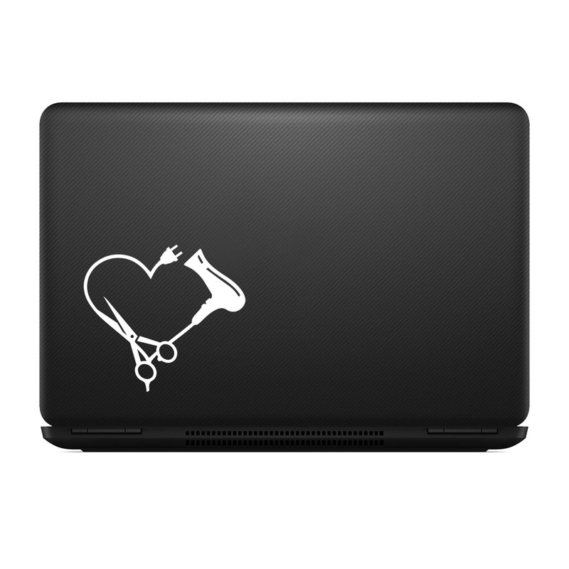 Bargain Max Decals Love Hair Stylist Sticker Decal Notebook Car