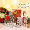 Bulk Christmas Wrapping Paper - 12 Folded Sheets 20" x