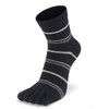 Civiczar Men's Five Toe Socks, Business Socks, Crew Length, Cotton,