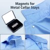ThreeLeaves 36 Magnets for Metal Collar Stays.Small Strong Magnets for