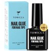 TOMICCA 6 in 1 Nail Glue for Press Ons 8ml