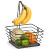 Zeller 27420 Fruit Basket, Metal, Black, Approx. 27 x 27
