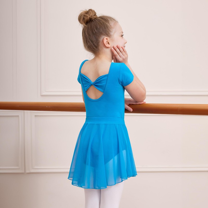 DIPUG - Leotardos de ballet para niñas con falda extraíble