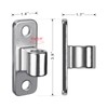 Insaga Cast 304 Stainless Steel Gate Hinges, 4pcs Wall Mount