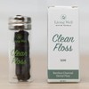 Living Well Bamboo Charcoal Dental Floss – Natural, Vegan, Biodegradable,