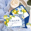 JarThenaAMCS 24 Pack Lemon Thank You Cards Mediterranean Greeting Card