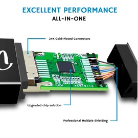 Donkey pc Mini DisplayPort to HDMI Adapter Mini Display Port to HDMI Thunderbolt Port to HDMI Compatible with DTS Digital, Dolby Digital, DTS-HD and Dolby True HD