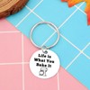 Heigebi 24PCS Funny Baker Gifts Baking Lover Keychain for Women