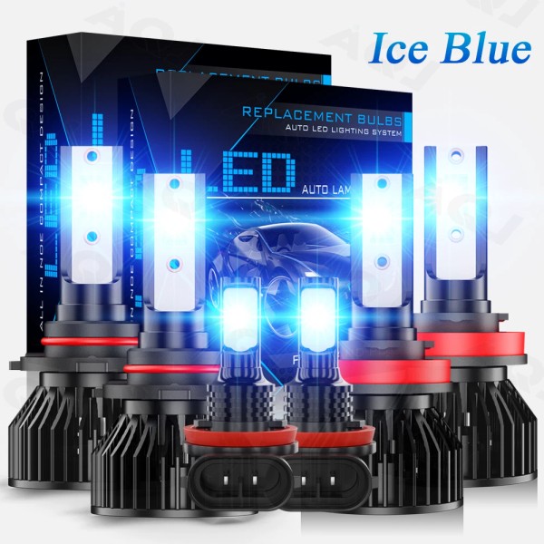 AQJ For Toyota Camry Sedan 2007-2014 LED Headlights High Low