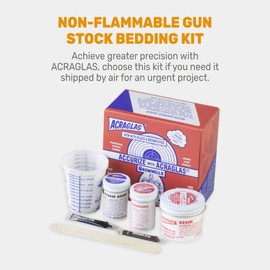 Brownells ACRAGLAS 2-Gun Glass Bedding Epoxy Compound Kit for Rifle Stock, Gunsmithing Tools, Made in USA, Non-Flammable, 081003004
