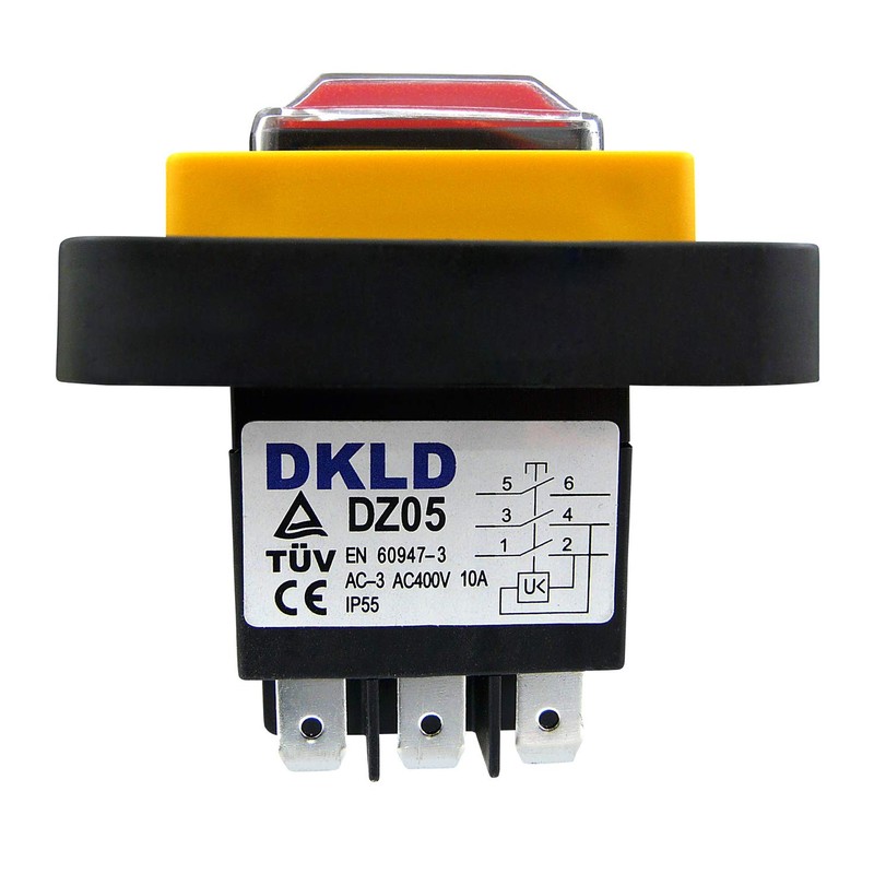 Built-in switch DZ05 400 V for various stationary power tools,