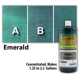 Concrete Resurrection Professional Easy to Apply Water Based Concrete Stain - Emerald