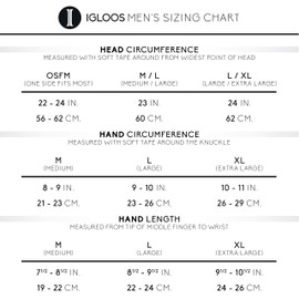 IGLOOSBUILT Igloos Men's Fleece Pop-Top Mitten