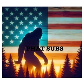 Unbranded 20oz Sublimation Tumbler Wrap Big Foot USA Ready To Press Heat Transfer