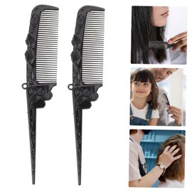Beavorty 50pcs Comb Hair Dye Brush Folding Tail Comb Fine Tooth Stylist for Women