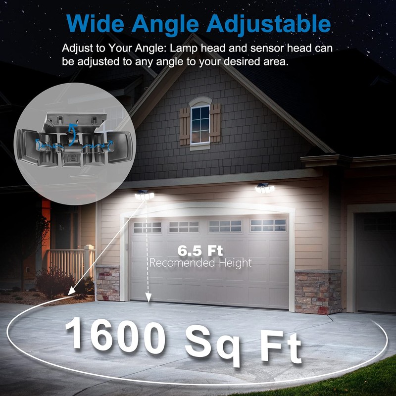 AmeriTop Solar Lights Outdoor 300 LED 6500K Motion Sensor Lights