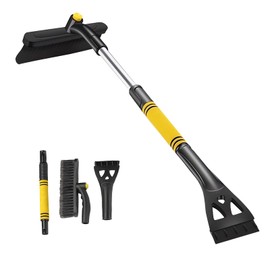 HOONAO 36" Extendable Ice Scrapers for Car Windshield 360°Pivoting Snow Brush for Car Snow Scraper Detachable Snow Removal Tool for Cars,Trucks,SUVs, Car Wash Brush
