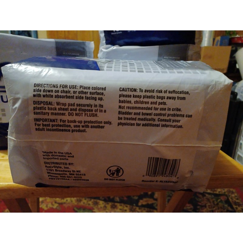 Rely Underpads XL 30" x 30" RLYASU300 ~ Qty: 10