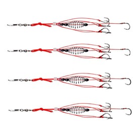 BESPORTBLE 4pcs Trap Fishing Hook Spring Bait Cage Coarse Fishing Tackle Carp Bait Hooks