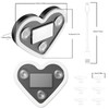Solar Powered Car LED Ambient Light - Heart Shaped Neon