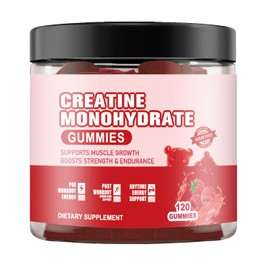 KAOXNU Creatine Monohydrate Gummies for Men & Women 120 CT - 5g of Creatine Monohydrate per Serving, Chewable Creatine Monohydrate for Muscle Support