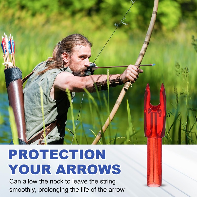 PATIKIL Archery Arrows Nocks 4.2mm, 12 Pack Plastic Insert Arrow