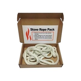 Stove Door Replacement Fibreglass Rope Kit 10mm x 2m Standard Rope