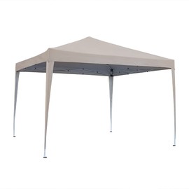 Panana Pop Up Gazebo 8.2''x8.2'' Waterproof Outdoor Garden Marquee Awning Party Tent Canopy and Carry Bag2.5 X 2.5m (Beige)