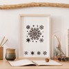 HOWAF 20 Stencils, Christmas Snowflakes Stencil, Template Stencils, Reusable Plastic