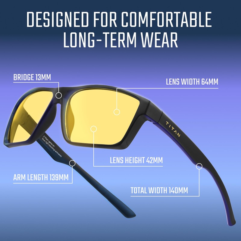 livho Titan Gaming Glasses, Anti Blue Light Glasses Men, UV400